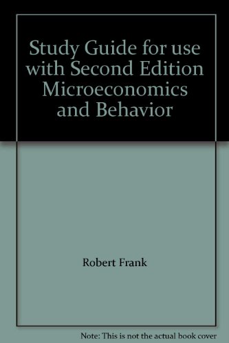 9780070922730: Study Guide for use with Second Edition Microeconomics and Behavior