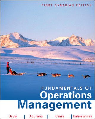 Stock image for Fundamentals of Operations Management Davis, Mark; Aquilano, Nicholas; Chase, Richard and Balakrishnan, Jaydeep for sale by Aragon Books Canada