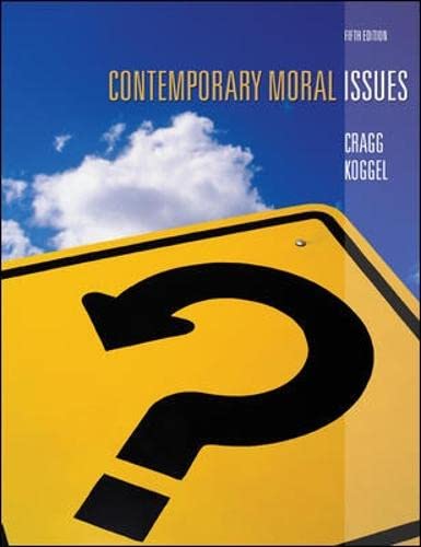 Beispielbild fr Contemporary Moral Issues zum Verkauf von A Good Read