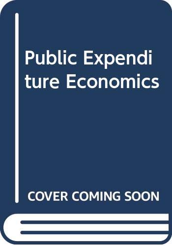 9780070941489: Public Expenditure Economics
