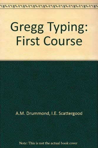 Imagen de archivo de Gregg Typing: First Course a la venta por dsmbooks