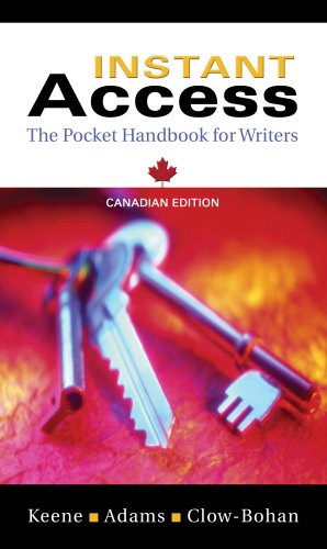 Imagen de archivo de Instant Access: The Pocket Handbook for Writers, First Edition a la venta por Starx Products