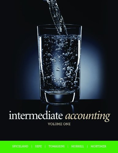 Intermediate Accounting, Volume 1, Second CDN Edition (9780070951709) by J. David Spiceland