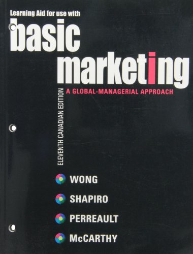 Stock image for Learning Aid for Use with Basic Marketing : A Global-Managerial Approach for sale by Better World Books