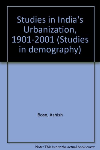 9780070963696: Studies in India's Urbanization, 1901-2001