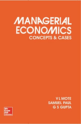 9780070965188: Managerial Economics: Concepts and Cases