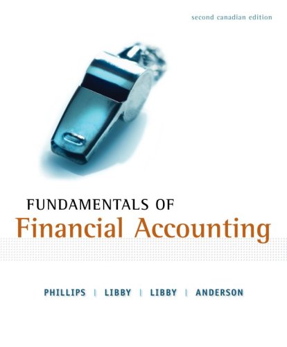 Beispielbild fr Fundamentals of Financial Accounting, Second CDN Edition zum Verkauf von SecondSale