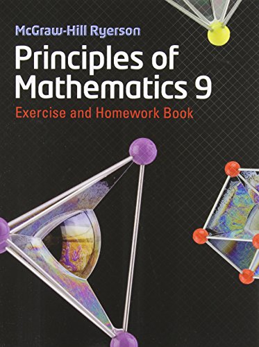 Imagen de archivo de MHR Principles of Mathematics 9 Exercise and Homework Book a la venta por Better World Books