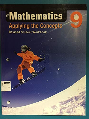 Stock image for Math Applying the Concepts 9 Revised Student Workbook for sale by Textbook Pro