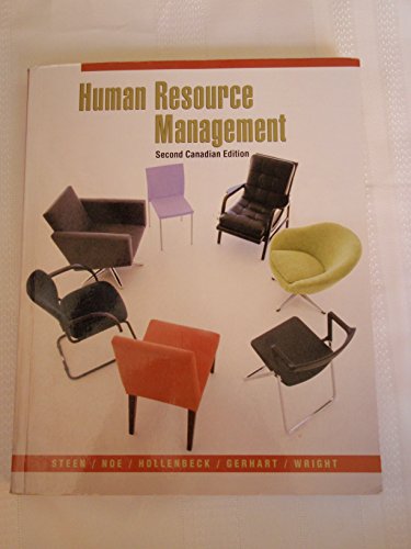 Beispielbild fr Human Resource Management, Second CDN Edition zum Verkauf von ThriftBooks-Atlanta