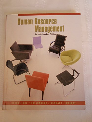 Imagen de archivo de Human Resource Management, Second CDN Edition a la venta por ThriftBooks-Atlanta