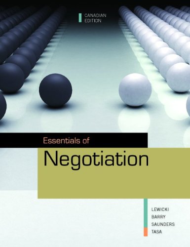 Beispielbild fr Essentials of Negotiation zum Verkauf von Better World Books