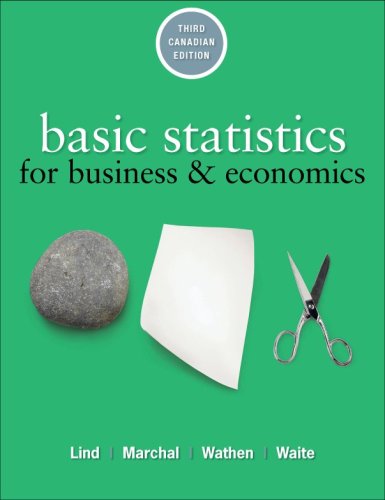 9780070980358: Basic Statistics for Business and Economics, 3rd Cdn edition