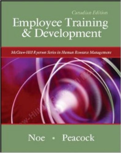 Stock image for Employee Training and Development, CDN Edition for sale by Irish Booksellers