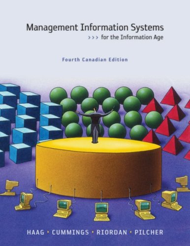 9780070985339: Management Information Systems, 4th Cdn Edition by Stephen Haag (2009-03-31)