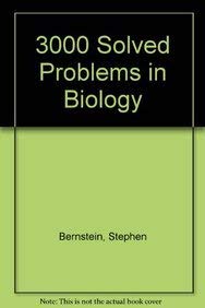 9780070991576: 3000 Solved Problems in Biology (Schaum's Solved Problems Series)