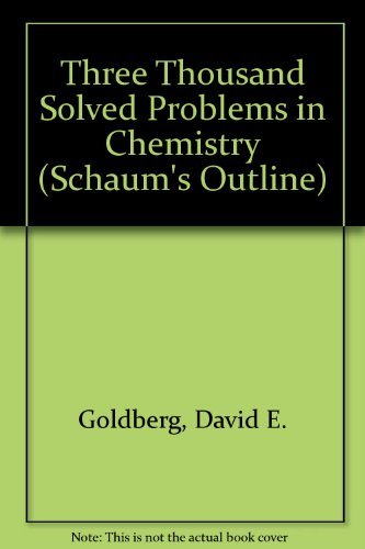 9780070991880: 3000 Solved Probs Chemistry Schaum (Schaum's Outline)