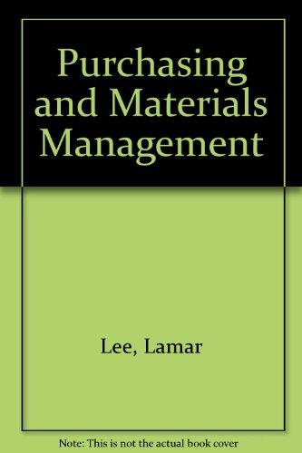 9780070993020: Purchasing and Materials Management