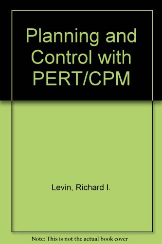 Beispielbild fr Planning and Control with PERT/CPM zum Verkauf von Anybook.com