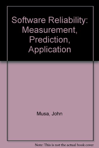 Beispielbild fr Software Reliability: Measurement, Prediction, Application zum Verkauf von Ammareal