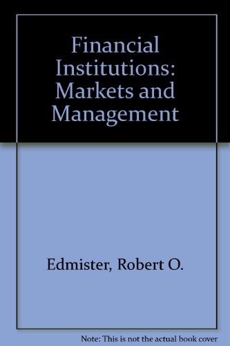 9780071003100: Financial Institutions: Markets and Management