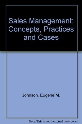 9780071005043: Sales Management: Concepts, Practices and Cases