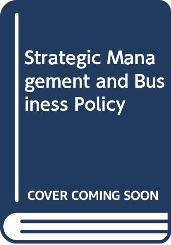 9780071005111: Strategic Management and Business Policy