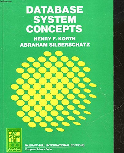 9780071005296: Database system concepts (McGraw-Hill advanced computer science series)