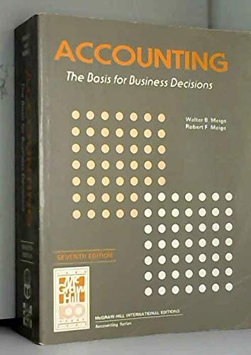 ACCOUNTING (9780071005821) by Walter B. Meigs; Robert F. Meigs