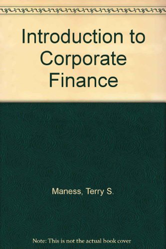 9780071005944: Introduction to Corporate Finance