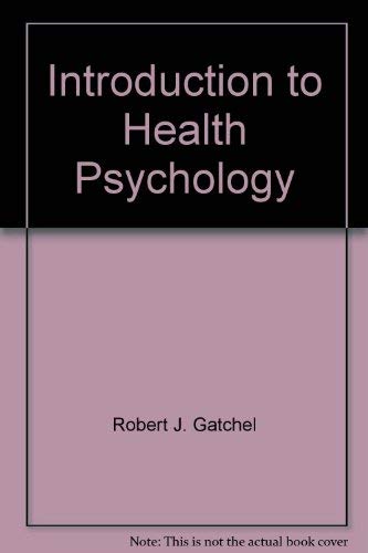 Beispielbild fr Introduction to Health Psychology zum Verkauf von Reuseabook