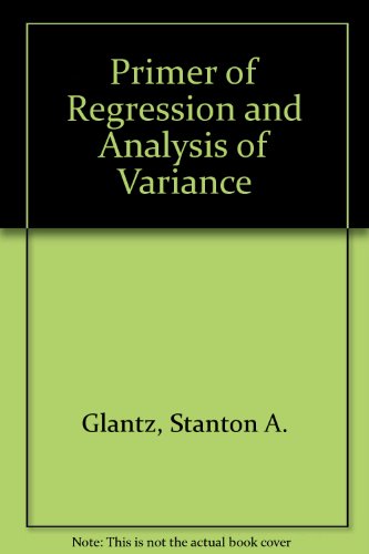 9780071007320: Primer of Regression and Analysis of Variance