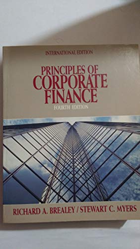 Beispielbild fr Principles Of Corporate Finance zum Verkauf von SecondSale