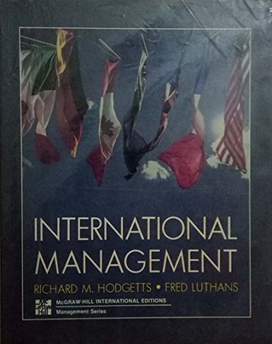 Imagen de archivo de International Management a la venta por medimops