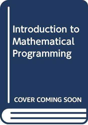 9780071007634: Introduction to Mathematical Programming