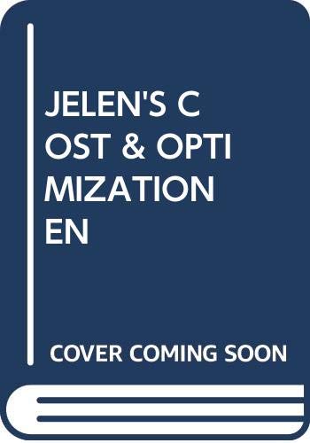 Beispielbild fr Cost and Optimization Engineering zum Verkauf von StainesBook