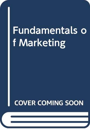 9780071009416: Fundamentals of Marketing