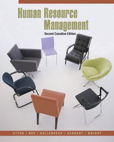 Beispielbild fr Human Resource Management, 2nd Cdn Ed. w Connect Access Card zum Verkauf von Better World Books: West