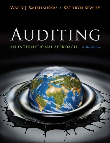 Beispielbild fr Auditing : An International Approach zum Verkauf von Better World Books
