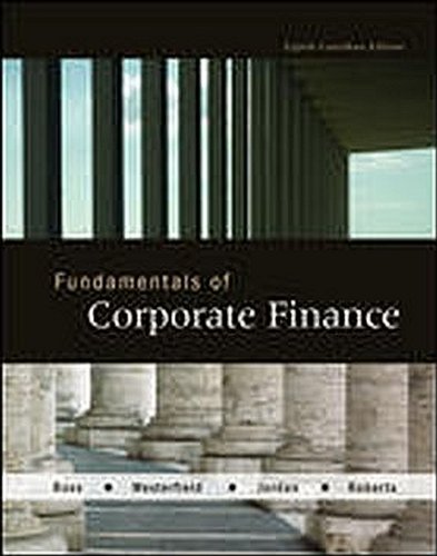 9780071051606: Fundamentals of Corporate Finance, 8th Canadian Edition by unknown (2013-08-01)