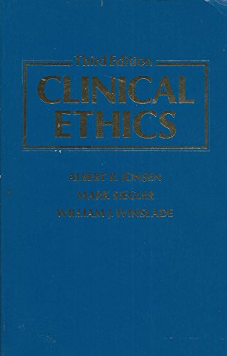 Beispielbild fr Clinical Ethics: A Practical Approach to Ethical Decisions in Clinical Medicine zum Verkauf von Wonder Book