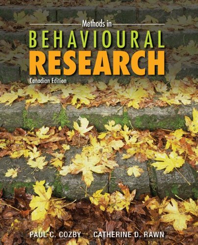 9780071056731: Methods in Behavioural Research