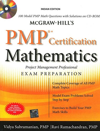 9780071068062: MCGRAW-HILL'S PMP CERTIFICATION MATHEMATICS WITH CD-ROM