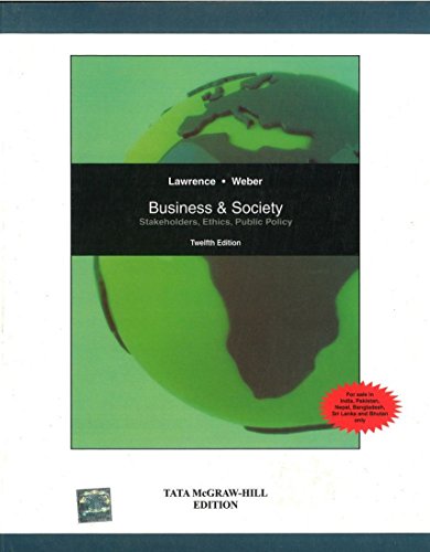 Beispielbild fr Business & Society zum Verkauf von dsmbooks