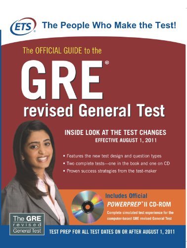 Imagen de archivo de The Official Guide To The GRE Revised General Test (with CD) a la venta por dsmbooks