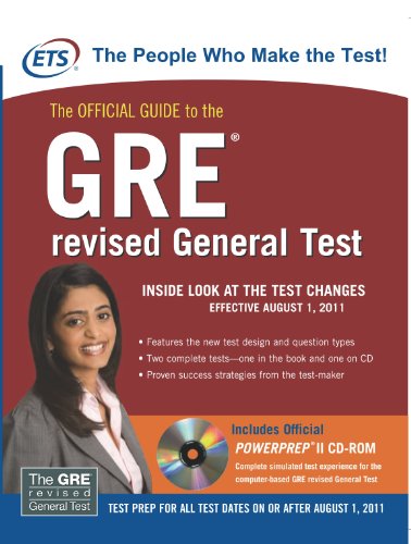 Stock image for The Official Guide To The GRE Revised General Test (with CD) for sale by dsmbooks