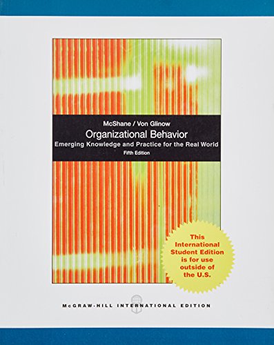 9780071078665: ORGANIZATIONAL BEHAVIOR