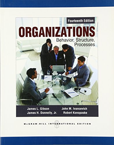 Beispielbild fr Organizations: Behavior, Structure, Proc zum Verkauf von dsmbooks