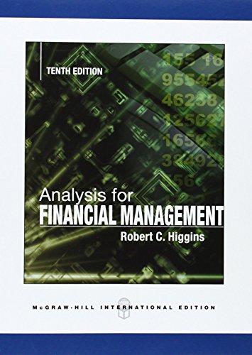 Beispielbild fr Analysis for Financial Management (Int'l Ed) zum Verkauf von AwesomeBooks