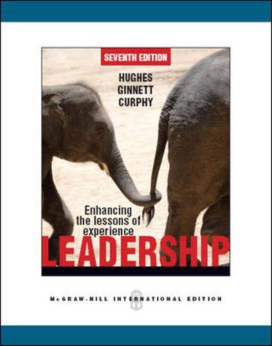 Beispielbild fr Leadership : Enhancing the Lessons of Experience zum Verkauf von Better World Books